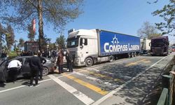 Akçaabat'ta trafik ışıklarında kaza yaşandı