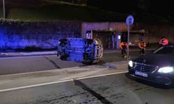 Alkollü sürücü Kağıthane viyadüğünde kazaya yol açtı: Cip devrildi