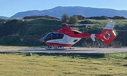 Ambulans helikopter kalp krizi geçiren hastaya ulaştı