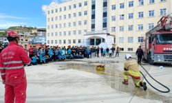 Antakya'da Öğrencilere Yangın Güvenliği Eğitimi Verildi