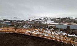 Ardahan'da kuvvetli rüzgar çatıları yerinden uçurdu