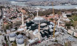 Ayasofya'daki restorasyonda önemli gelişme: Kubbe kapatılıyor