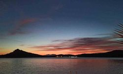 Ayvalık'ta gün batımı manzarası büyülüyor