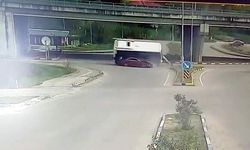 Bartın'da otobüs kazasının güvenlik kamera görüntüleri yayınlandı