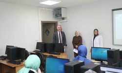 Başkan Taban, İNESMEK kursiyerlerini ziyaret etti