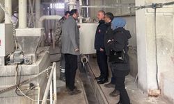 Bayburt'taki doğal taş tesisinde çevre denetimi yapıldı