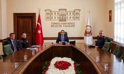 Bilecik'te okullara yönelik güvenlik önlemleri Video Konferans Sistemi ile görüşüldü