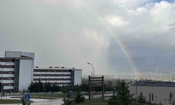 Bolu'da Yağmur Sonrası Gökkuşağı Manzarası