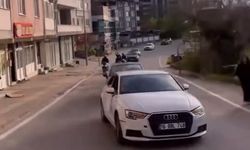 Bursa'da düğün konvoyu tehlike saçtı