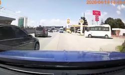 Bursa'da trafik tehlikesi: Makas atan sürücü kaza tehlikesi yarattı