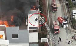 Bursa'da Yangın Korkusu: İtfaiye Ekipleri Metrelerce Yüksekteki İşçiyi Kurtardı
