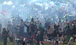 Bursaspor'un zaferi coşkuyla kutlandı