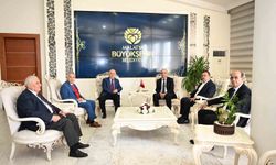 Cemil Çiçek, Başkan Sami Er'i ziyaret etti