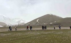 Çiğdemlerin Arasında Üniversite Öğrencilerinden Doğa Yürüyüşü