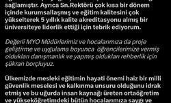 Cıngı, KAYÜ yönetimi ve öğrencilerine Start-Up için teşekkür etti