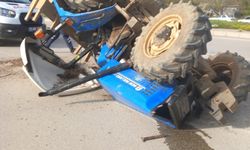 Çorum'da traktör ve ambulans kazası: 1 yaralı