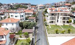 Datça'da 13 kilometrelik sıcak asfalt çalışması tamamlandı