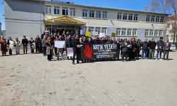 Diyadin'de eğitimde şiddet protestosu