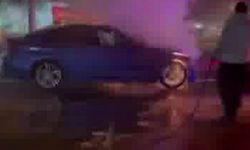 Diyarbakır'da hareket halindeki araç alev aldı