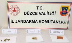Düzce'de jandarma uygulamasında 8 kişi uyuşturucu ile yakalandı