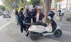 Ehliyetsiz ve muayenesi süresi dolmuş motosikletle kaza gerçekleşti, 42 bin lira ceza kesildi