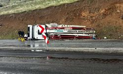 Elazığ'da Beton Pompası Devrildi: Bir Kişi Yaralandı