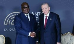 Erdoğan, Kongo Cumhurbaşkanı Tshisekedi ile Antalya'da buluştu