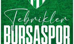 Erdoğan'dan Bursaspor'a kutlama mesajı