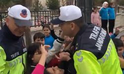 Erzincan'da öğrencilere trafik eğitimi verildi