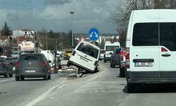 Eskişehir'de çevre yolunda endişe veren trafik kazası