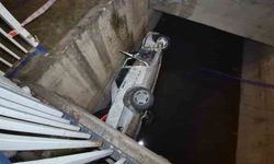 Eskişehir'de kaza: Kontrolden çıkan otomobil sulama kanalına düştü, 2 yaralı