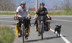 İki maceracı, 6 kıtayı bisikletle geçmek için Ordu'ya geldi