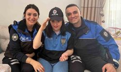 İrem'e Doğum Gününde Polis Üniformasıyla Sürpriz Yapıldı