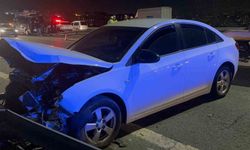 Kağıthane'de korkunç kaza: Bariyer minibüse böyle fırladı