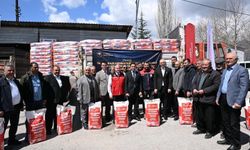 Kahramanmaraş'ta 320 çiftçiye 6 bin kilogram ayçiçeği tohumu verildi