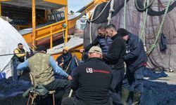 Karadenizli balıkçılar sezon sonu ağ bakımına başladı