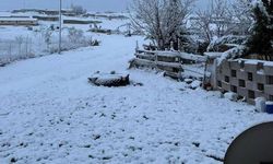 Karapınar'da nisan ayı kar sürprizi