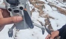 Kartal droneyi havada yakaladı, zirveye götürdü