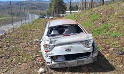 Kontrolden Çıkan Araç Cezaevi Bahçesine Düştü