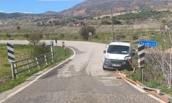 Köprü demirlerine çarpan araçta 1 yaralı