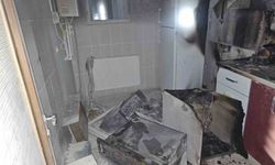 Kovancılar'da panik yaratan yangın