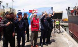 Mersin Limanı'ndan Lübnan'a 730 ton insani yardım gönderildi