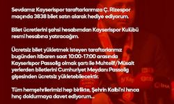 MHP'li Ersoy'dan Kayserispor taraftarına bilet müjdesi