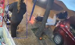 Motosiklet sürücüsünün kaza anı kamerada kaydedildi