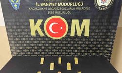 Motosiklet yolcusunun sırt çantasından 8 kilo kaçak altın çıktı