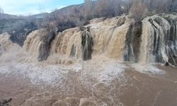 Muradiye Şelalesi, karların erimesiyle canlandı