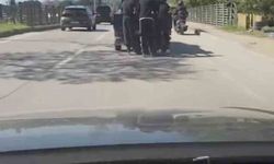 Patenli gençlerin tehlikeli kamyon yolculuğu görüntülendi