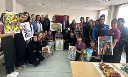Polisten Öğrencilere Destek: Kâğıt Rölyef Kursuna Ziyaret