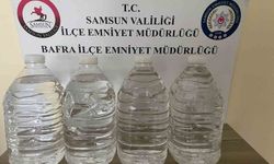 Samsun'da 20 litre kaçak alkol bulundu