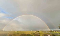 Siirt'te yağmur sonrası gökkuşağı büyüledi